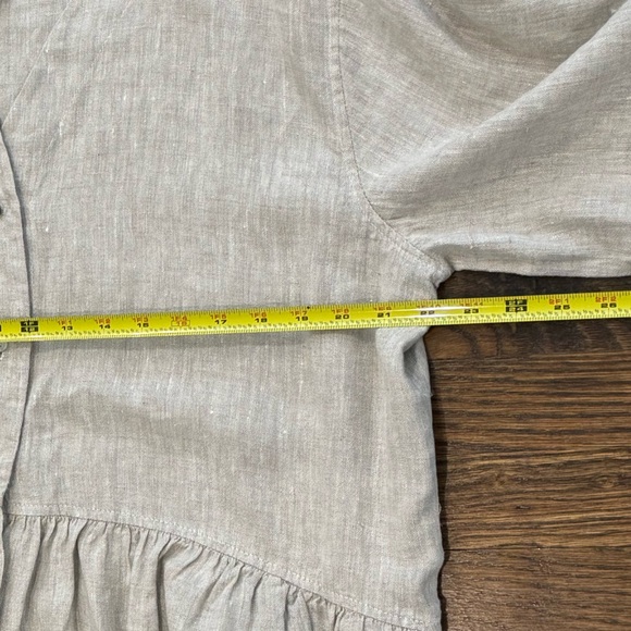 Crown Linen Designs XL Oatmeal Linen Tunic - Picture 5 of 6